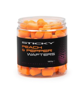 Sticky Baits PEACH & PEPPER Wafters Dumbells 12mm x 14mm - 130g