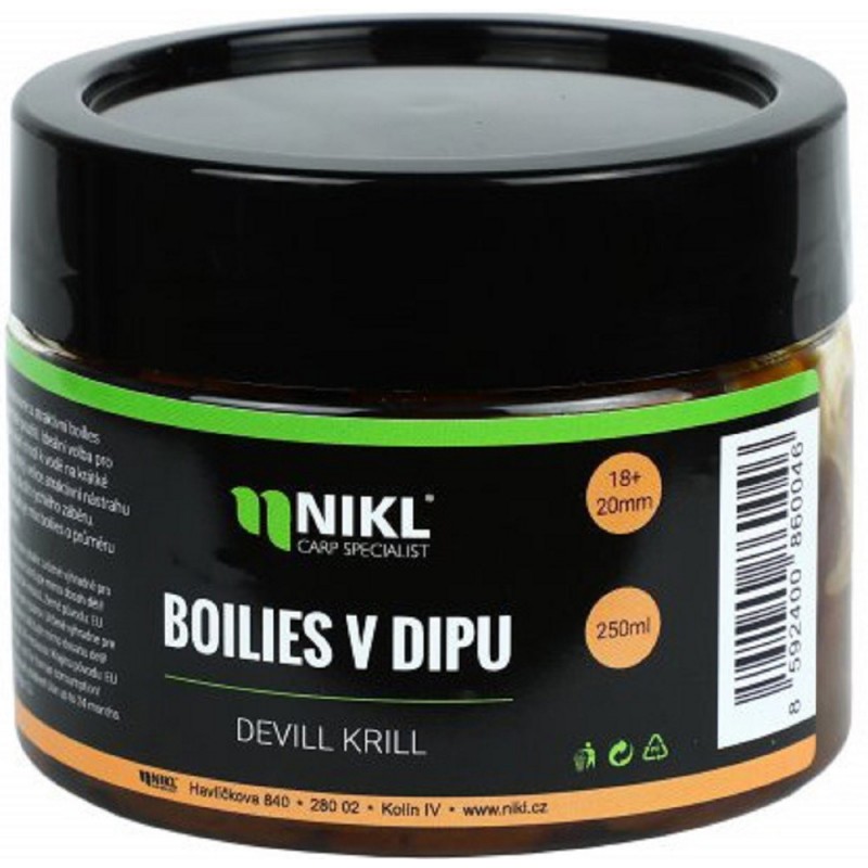Nikl Boilies v Dipe 18+20mm 250g