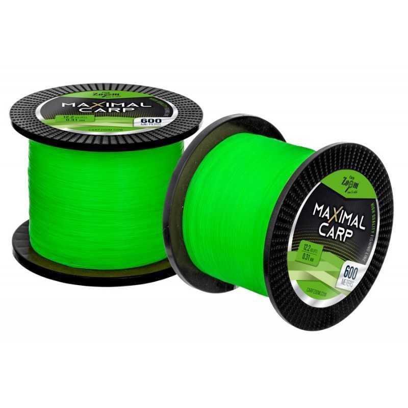 Carpzoom Maximal Carp vlasec - zelený Ø0,25mm, 8,30kg, 600m