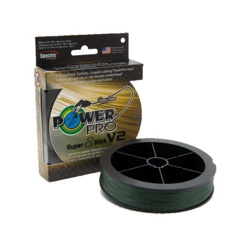 Pletená Šnúra Power Pro Super 8 Slick V2 135m 0,15mm 10kg Moss Green