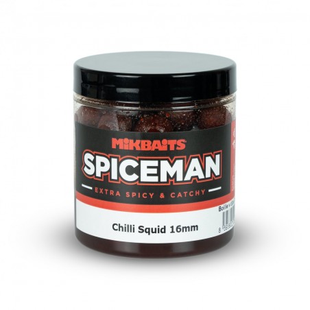 Mikbaits Spiceman Chilli Squid boilies v dipe 250ml