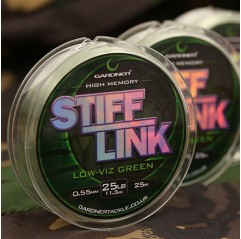 Gardner nadväzcový vlasec Stiff-Link High Memory Green - Zelený priehľadný 25m