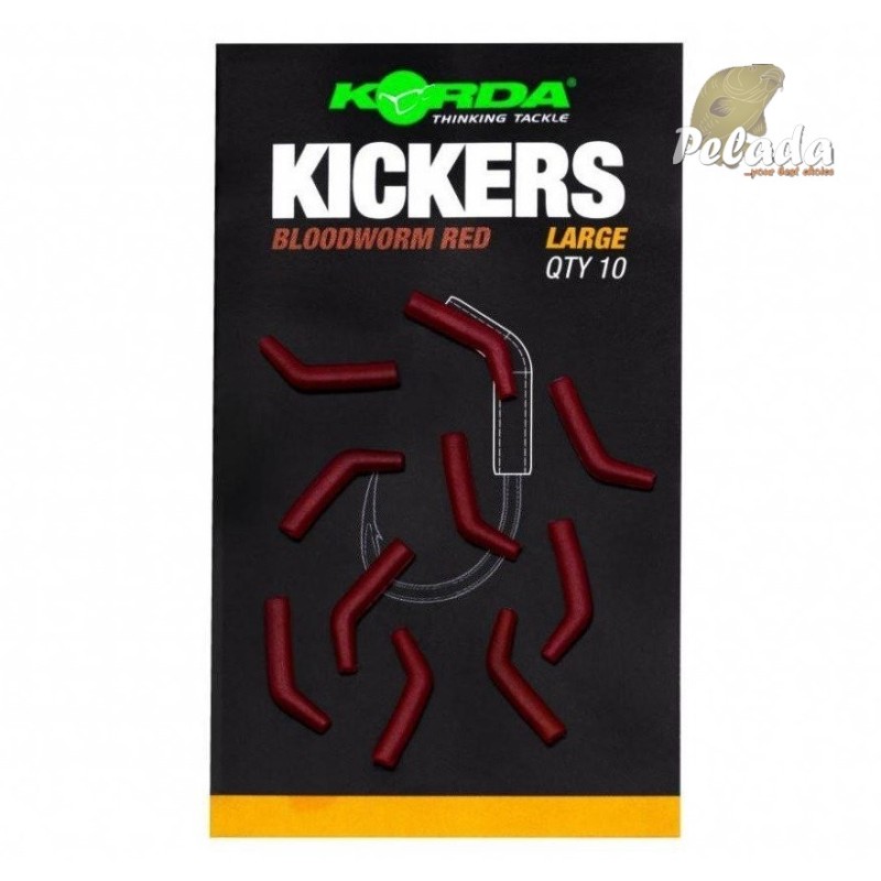 Korda Rovnátko na háčik Kickers Large Bloodworm Red 10ks