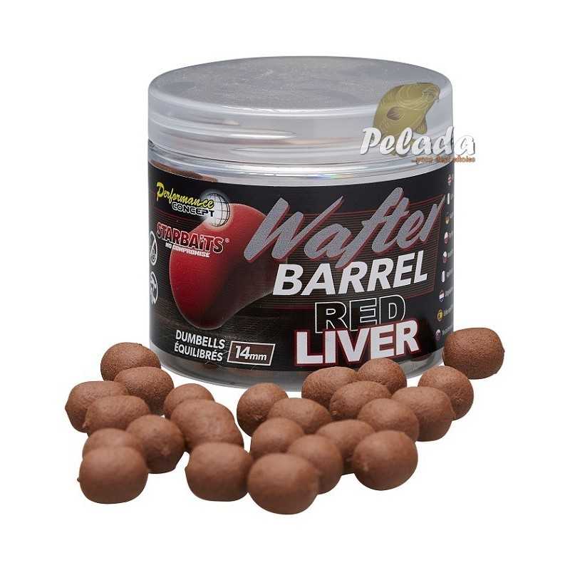 Starbaits Wafters Barrel Red Liver - Pečeň 70g 14mm