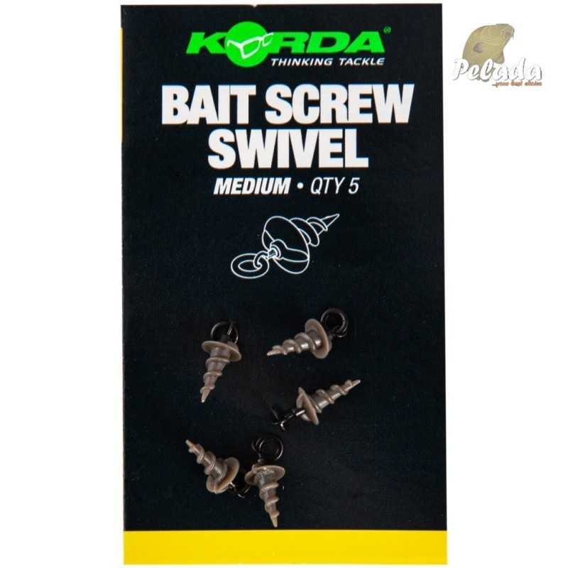 Korda Bait Screw Swivel Medium 5ks