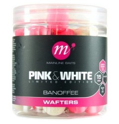 Mainline Fluro Pink & White Wafters Banoffee 15mm neutrálne vyvážené boilies