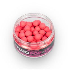 Mikbaits Mini Fluo Pop-Up boilies 10mm/100ml - Jahoda