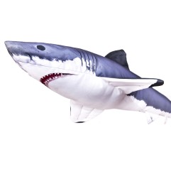 Vankúš Gaby Plyšová Ryba Žralok Biely GIANT 120cm