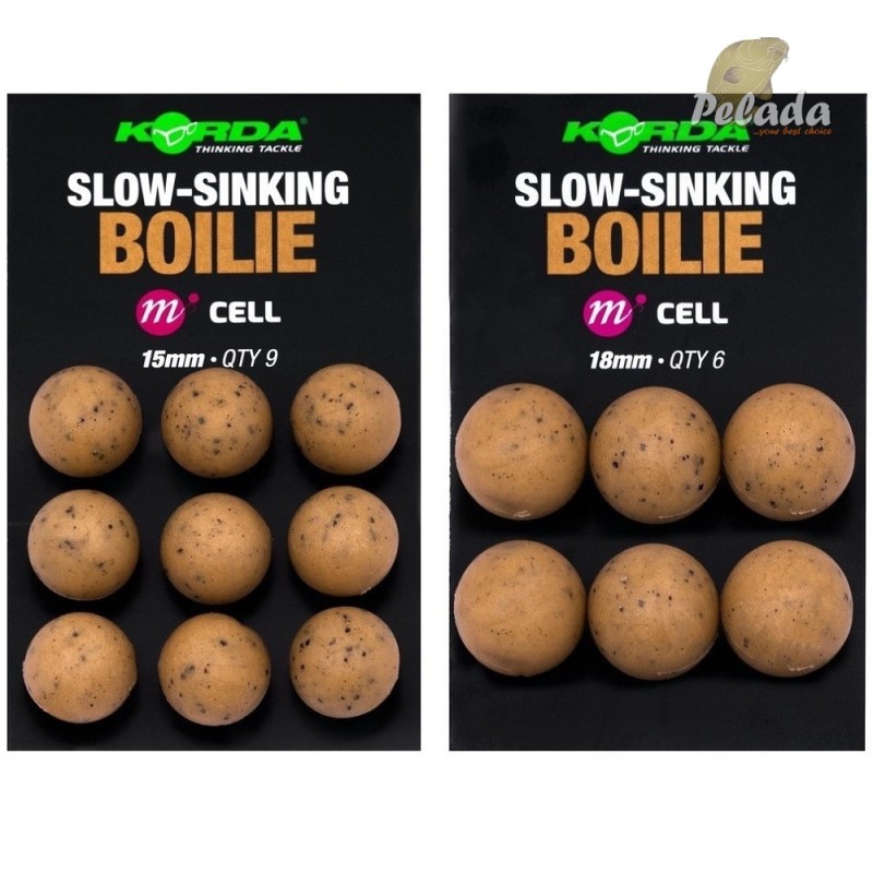 Korda Plastic Wafters Slow-Sinking Boilies Cell
