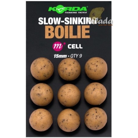 Korda Plastic Wafters Slow-Sinking Boilies Cell