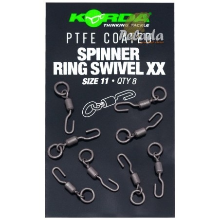 Korda Obratlík PTFE Spinner Ring Swivel XX veľ.11 8ks