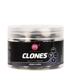 Mainline Clones Plávajúce Boilies Pop-Ups 13mm 150ml Nutty Hemp