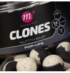 Mainline Clones Plávajúce Boilies Pop-Ups 13mm 150ml Nutty Hemp