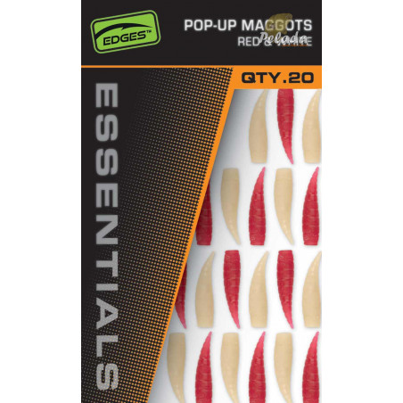 Fox Edges Essentials Pop-Up Maggots 20ks Red & White