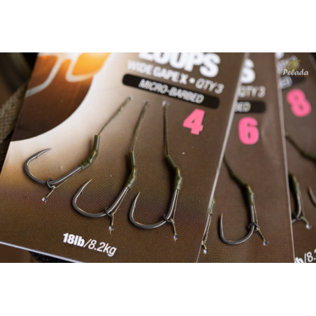 Korda Hotový Nádväzec Loop Rigs Wide Gape X veľ. 4 18lb 3ks