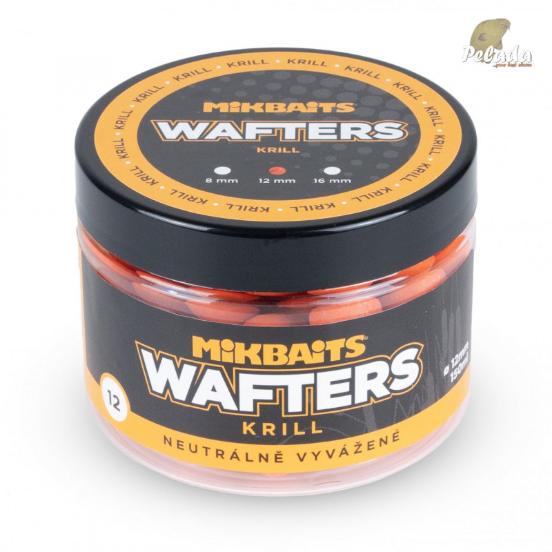 Mikbaits Vyvážený Boilies Wafters 150ml - Krill 12mm