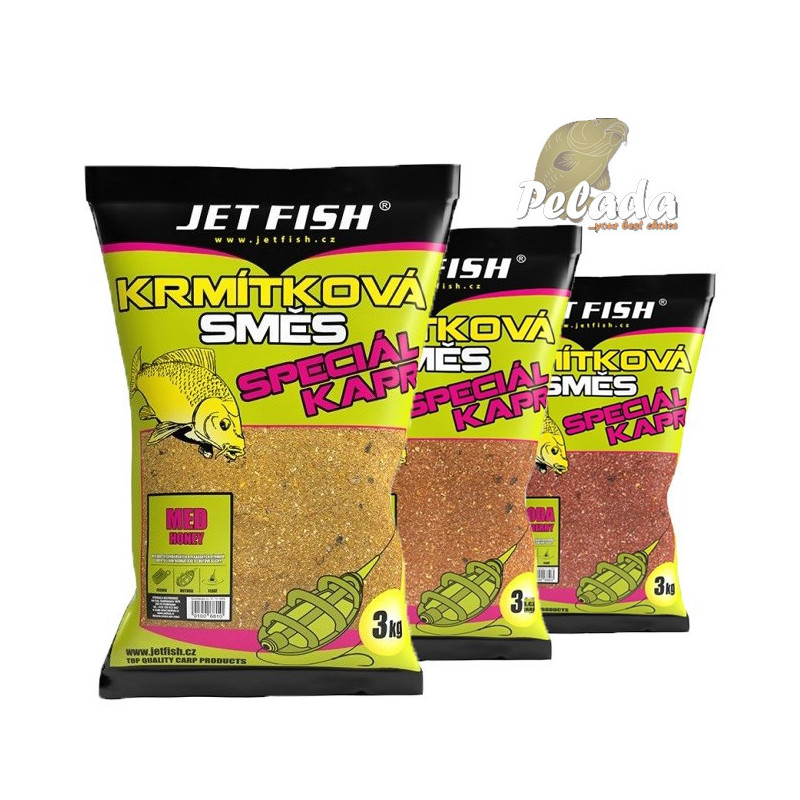Jet Fish Krmítková Zmes Špeciál Kapor 3kg - Halibut & Krill