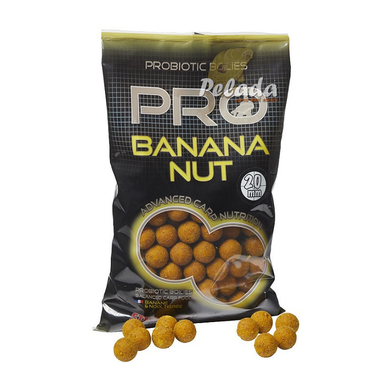 Starbaits Boilies Pro Banana Nut 800g - Banán & Tigrí Orech