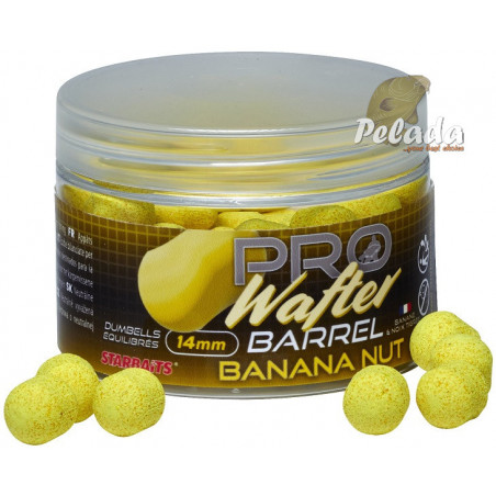 Starbaits Pro Dumbells Wafters Banana Nut 14mm 50g
