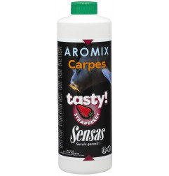 Sensas Tekutý Posilňovač Aromix Carp Tasty 500ml - Strawberry Jahoda