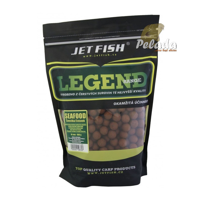 Jet Fish Boilies Legend Range Seafood Slivka Cesnak 1kg