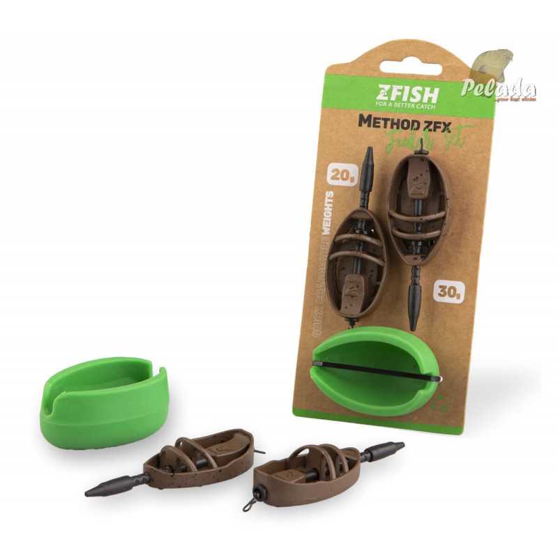 ZFISH Sada Krmítok Method Feeder Set ZFX 2ks + Formička