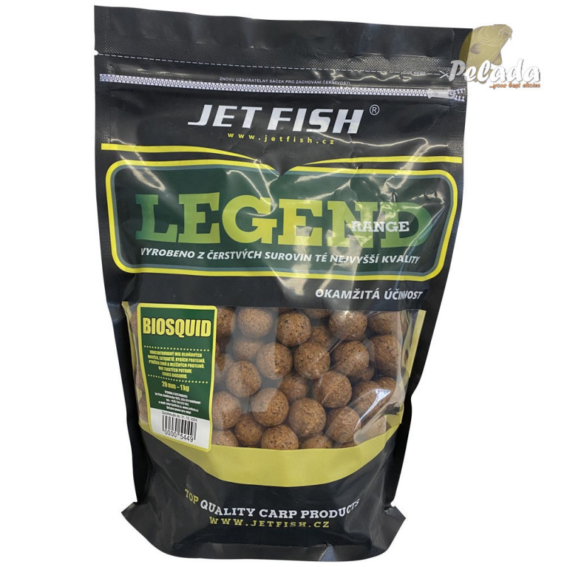 Jet Fish Boilies Legend Range Biosquid 1kg