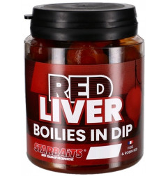 Starbaits Boilies v Dipe Red Liver & Červená Pečeň 150g