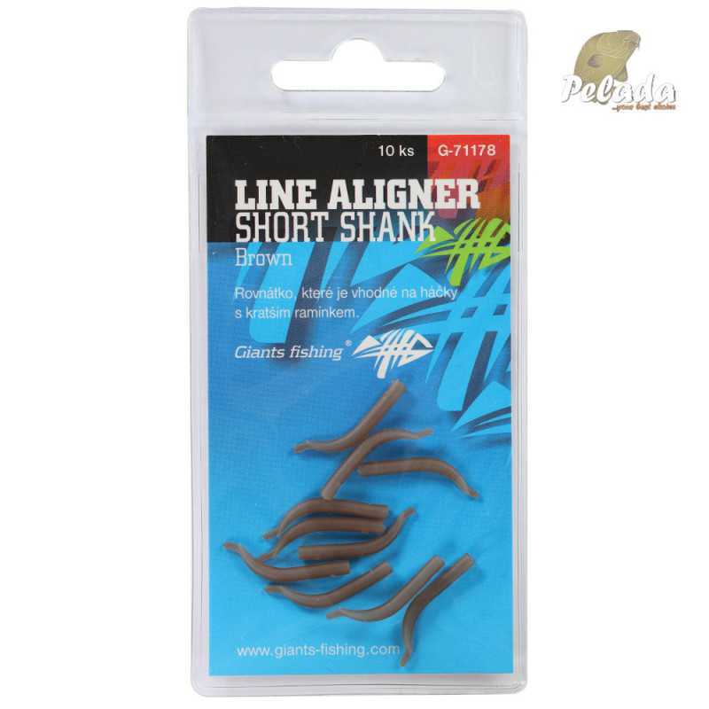Giants Fishing Rovnátka Line Aligner Short Shank Large Hnedé 2-6 10ks