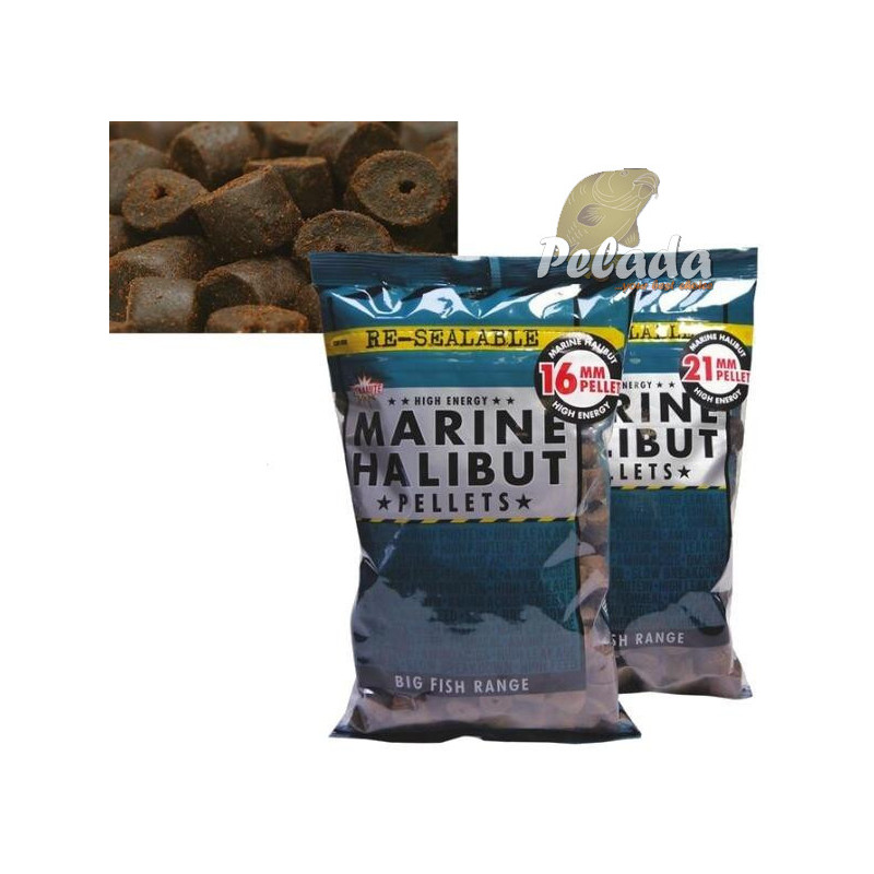 Dynamite Baits Pelety Marine Halibut s dierkou 900g 21mm