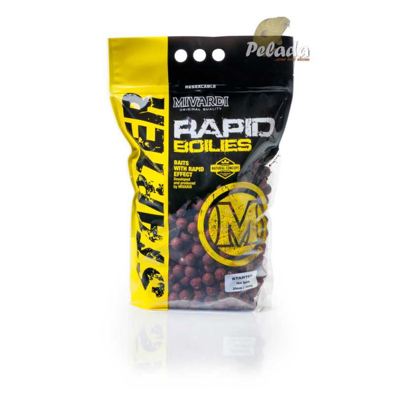 Mivardi Rapid Boilies Starter 3500g - Hot Spice Korenie