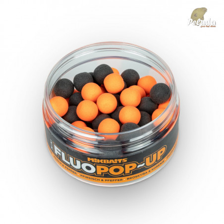 MIKBAITS Fluo Pop-Up 100ml 10mm - Broskyňa & Korenie