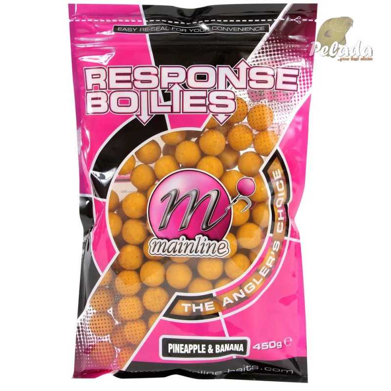 Mainline Boilies Shelf Life Response Pineapple Banana 15mm 450g