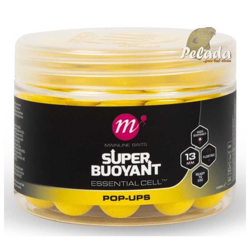 Mainline Plávačky Super Buoyant Pop-Ups 13mm 150ml Yellow - Essential Cell