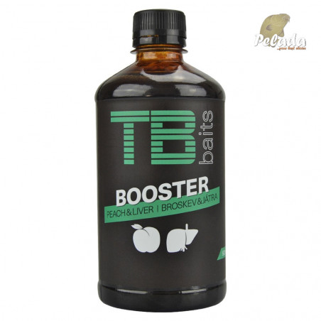 TB Baits Booster Peach Liver & Broskyňa Pečeň 500ml