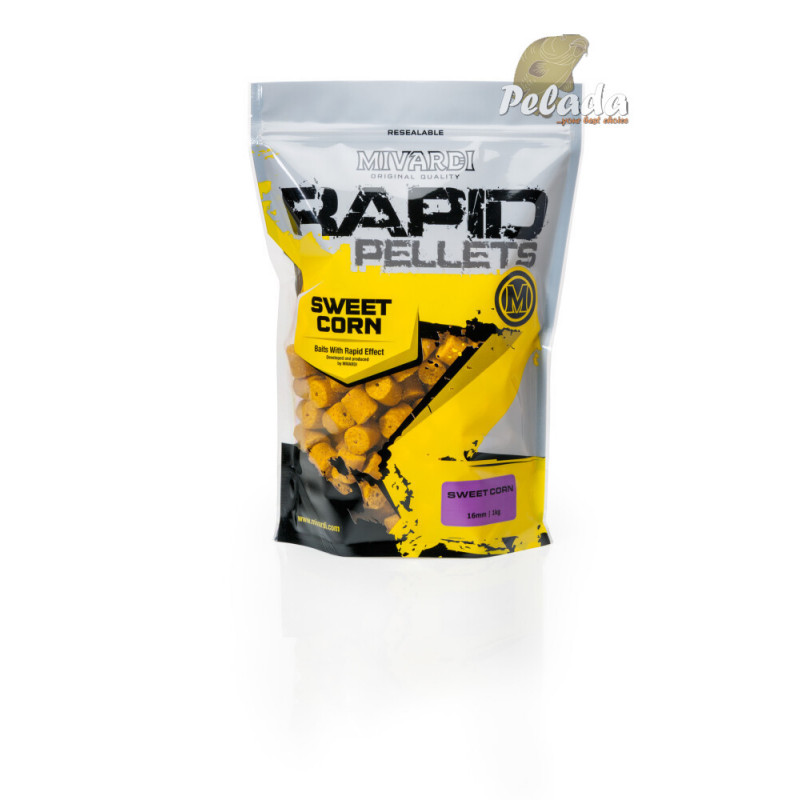 Mivardi Rapid pellets Easy Catch Pelety bez dierky Sladká Kukurica 1kg