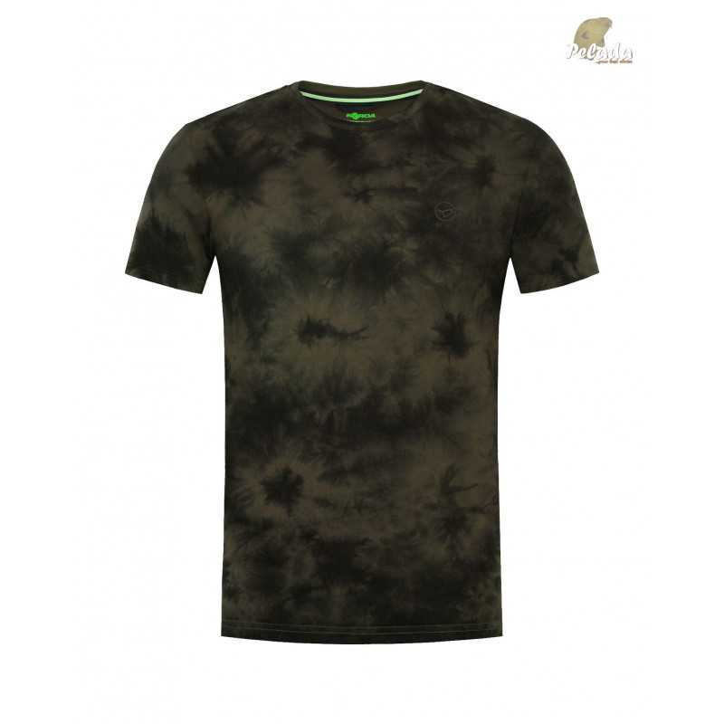 Korda Tričko Tie Dye Tee Dark Olive Zelené
