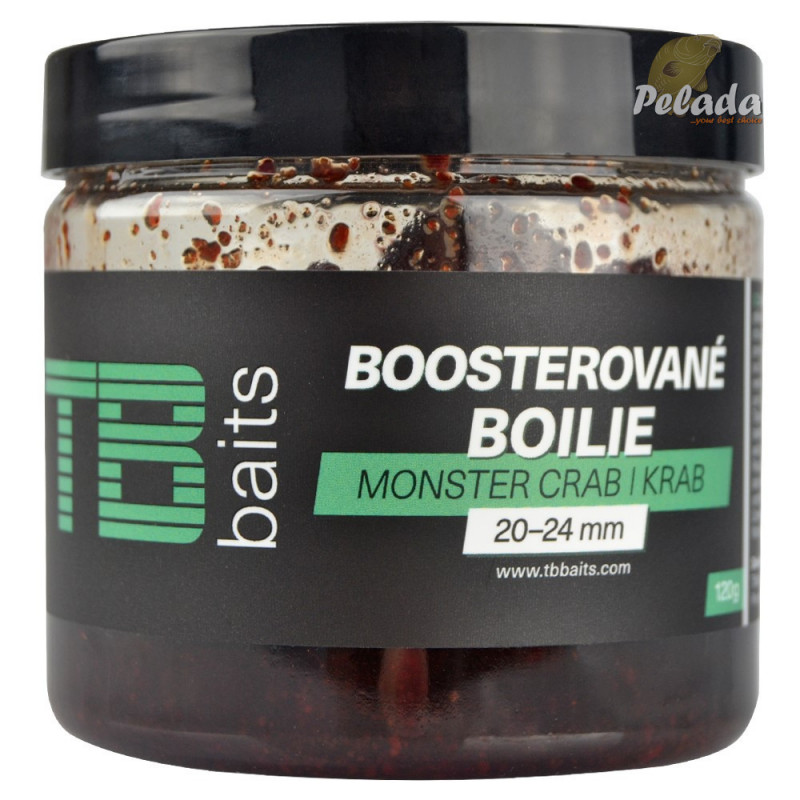 TB Baits Boosterované Boilies v Dipe Monster Crab 20-24mm / 120g