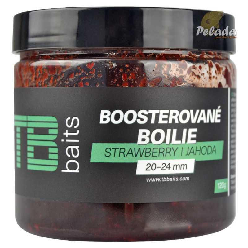 TB Baits Boosterované Boilies v Dipe Strawberry 20-24mm / 120g