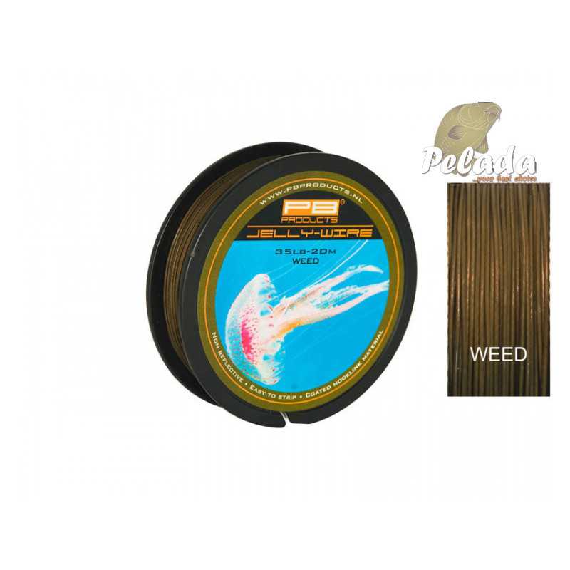 PB Products nadväzcová šnúra Jelly Wire 20m Weed Zelená