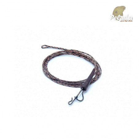 Poseidon Lead Core Leader with Full Metal Lead Clip brown