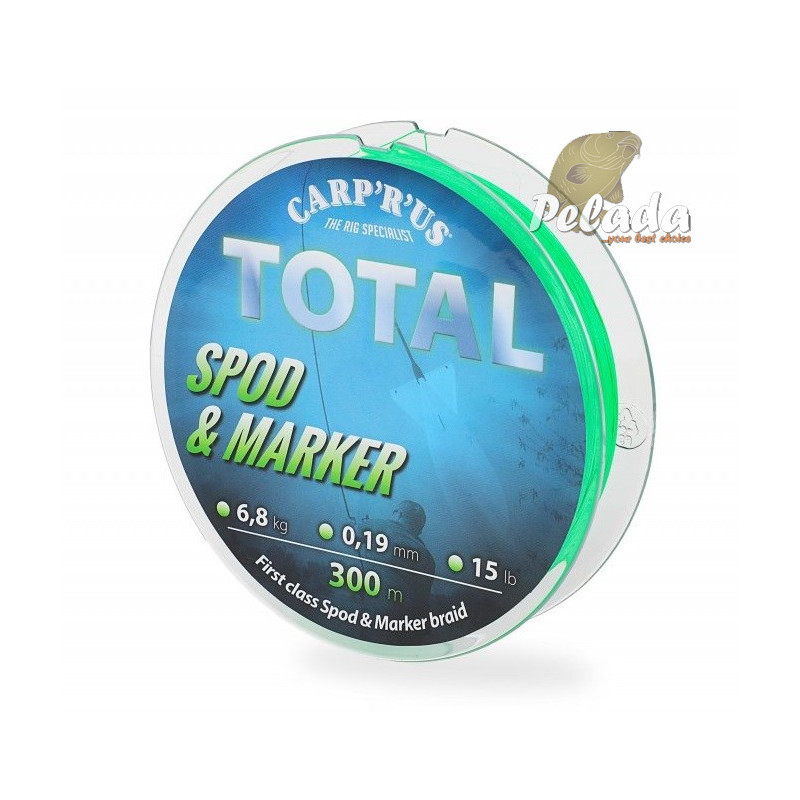 Carp´R´Us Šnúra Total Spod Marker Braid Fluo Zelená 0,19mm 300m