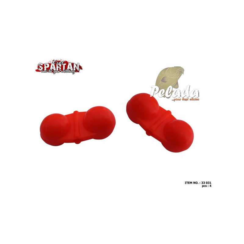 Esox Hrkálka Spartan Plastic red Soundballs 4ks