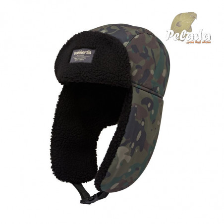 Trakker Kulich Baranica TechPro Camo Trapper Hat