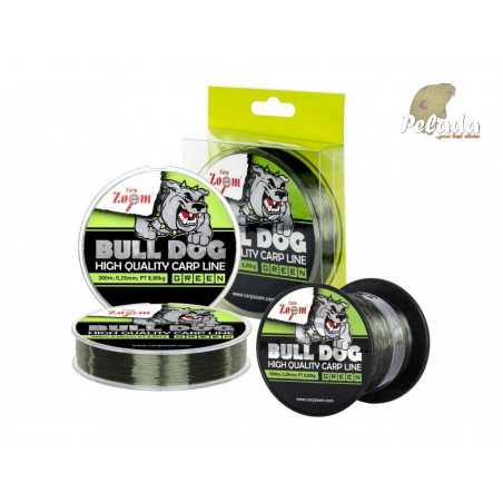 CarpZoom Silon Bull-Dog Carp line Zelený 0,22mm 6,90 kg 300m