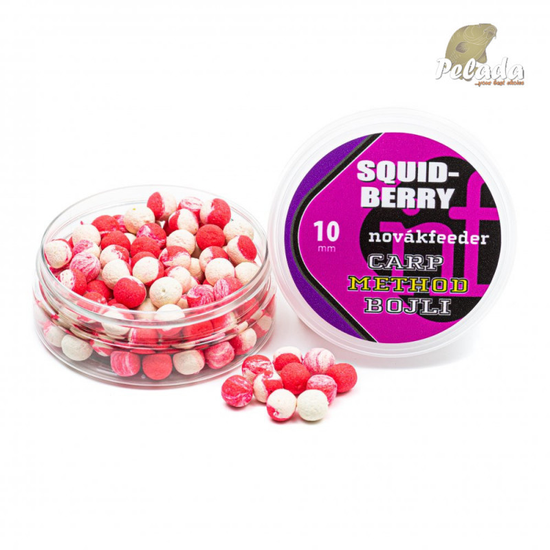 NOVÁKFEEDER Carp Method Boilies 10mm 25g Squid-Berry