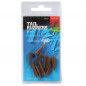 Giants Fishing Prevlek na záves Tail Rubbers Brown 20mm 10ks