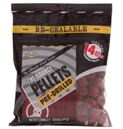 Dynamite Baits Pelety Pre-Drilled The Source 350g s dierkou