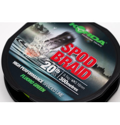Korda Šnúra Spod Braid Fluoro Green 20lb 0,16mm 300m