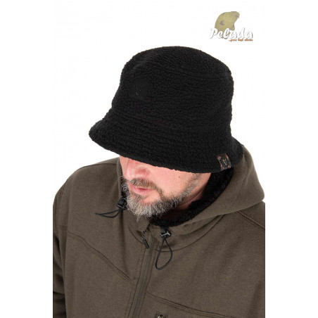 Fox Fleece Klobúk Sherpa Bucket Hat Black